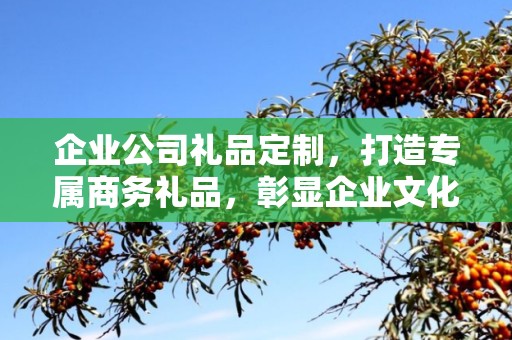 企业公司礼品定制，打造专属商务礼品，彰显企业文化价值